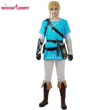 Link Cosplay Costume Male Outfit Cloak The Legend of Zelda: Breath of the Wild 1