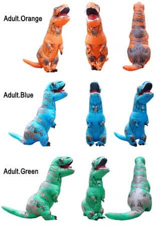 Aufblasbares Dinosaurier Kostüm für Kinder und Erwachsene 23