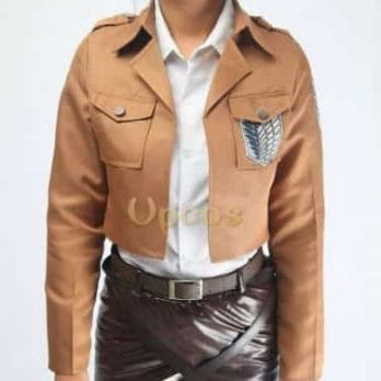Haloween Costumes Levi Cosplay Attack on Titan Costume Shingeki no Kyojin Rivuai Jacket Pant All in One for Party 3