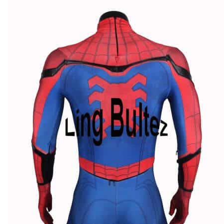 Ling Bultez High Quality Spider Man Homecoming Cosplay Costume 2017 Tom Holland Spider Man Suit 2017 Homecoming Spider Man Costume 2
