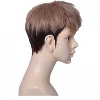 Attack on Titan Jean Kirstein Short Layered Brown Mix Dark Root Synthetic Cosplay Wig+ Wig Cap 1