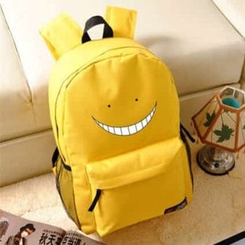 Korosensei Women Cute Backpack Anime Bookbag Assassination Classroom School Bags for Teenagers Girls Anime Travel Bagpack Rugzak