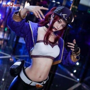 UWOWO Sexy Cosplay VERSION Game League Of Legends K/DA Akali Cosplay Costume For Women 3