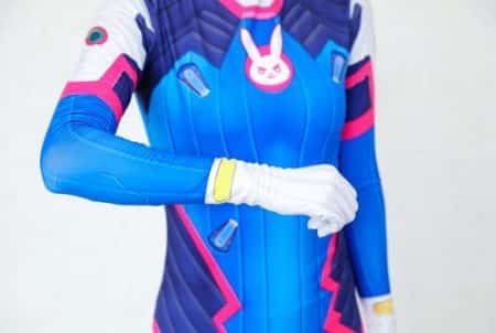 3D-Druck Overwatch D.VA Bodysuit Kostüm für Frauen in Übergröße 10