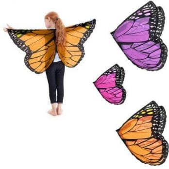 Fairy tale princess cosplay costume Butterfly Wings Shawl Cape Stole Kids Boys Girls  Scarf Wrap accessories