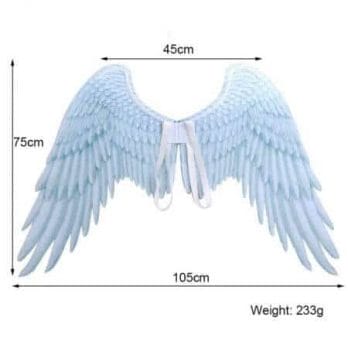 Halloween 3D Angel Wings Mardi Gras Theme Party Cosplay Wings For Children Adult Big Large Black Wings Devil Costume 5