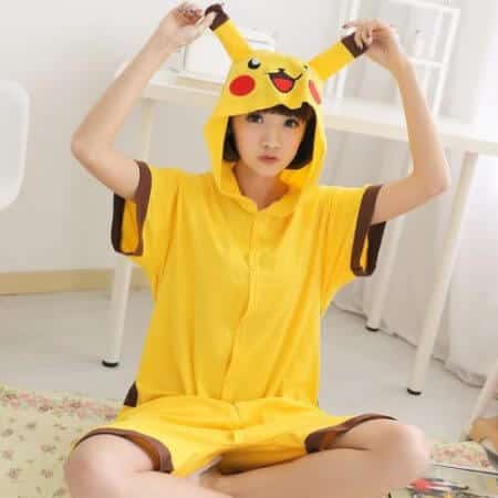 Anime Sommer Pyjama Pikachu Onesie Unisex 2
