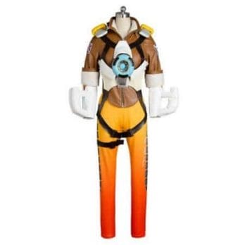 OW Game Hero Tracer Lena Oxton Cosplay Outift Video Game Cosplay Halloween Costumes For Female Girls Full Set Free Shipping 1