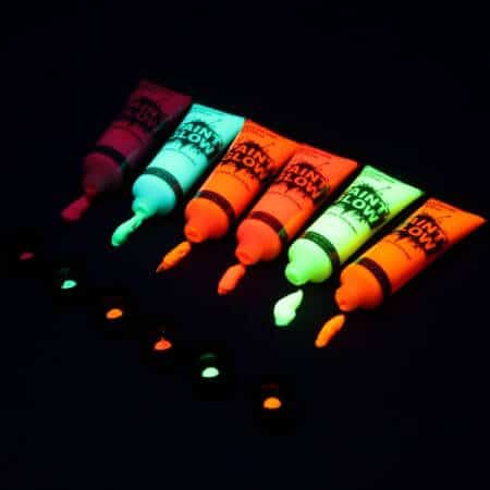 5 Stück fluoreszierende Neon Body Art Farbe 4