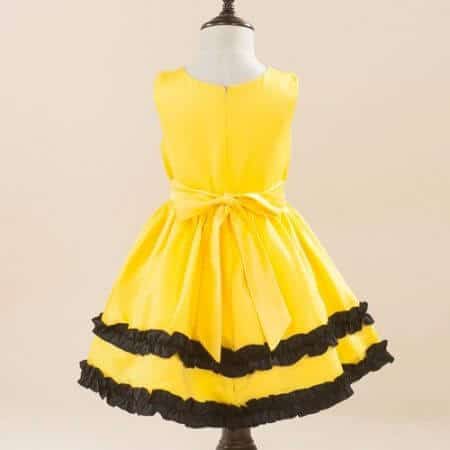 Girls Pikachu costume Cute Ball Gown Dress Kids Child Lovely Dress Costume Anime Cosplay Pokemon Go Costume Birthday Party Dress 4