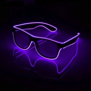 Flashing Glasses EL Wire LED Glasses Glowing Party Supplies Lighting Novelty Gift Bright Light Festival Party Glow Sunglasses 3