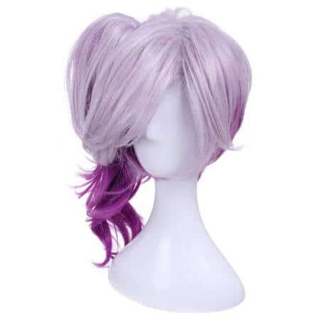 ROLECOS Game Character LOL Cosplay Headwear Luxanna Cosplay 30-45cm Dark Element SKin Cosplay White Purple Cosplay Hair 1