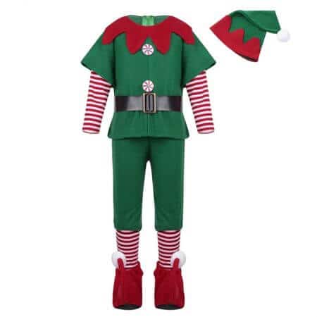 2019 green Elf Girls christmas Costume Festival Santa Clause for Girls New Year chilren clothing Fancy Dress Xmas Party Dress 3