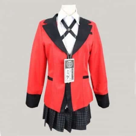 Anime Kakegurui Cosplay Figure Yomotsuki runa Cosplay Costume JK School Girls Uniform Hoodie Halloween Dress for Women 3