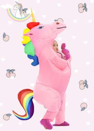 Inflatable unicorn costume for kids and adults 1