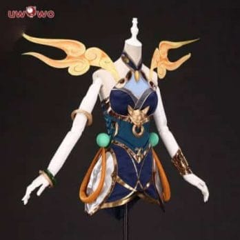 UWOWO  Game League of Legends LUNAR EMPRESS LUX Cosplay Costume Women LOL Luxanna Crownguard The Lady of Luminosity Costume 1