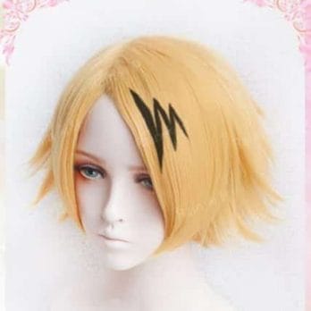 High Quality Kaminari Denki Wigs My Hero Academy Heat Resistant Synthetic Hair Cosplay Costume Wig + Wig Cap 2