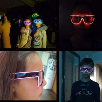 Flashing Glasses EL Wire LED Glasses Glowing Party Supplies Lighting Novelty Gift Bright Light Festival Party Glow Sunglasses 1