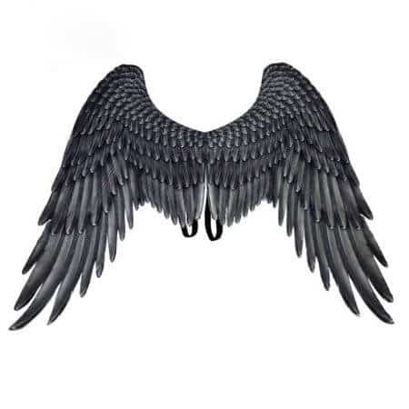 Halloween 3D Angel Wings Mardi Gras Theme Party Cosplay Wings For Children Adult Big Large Black Wings Devil Costume