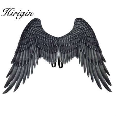 Halloween 3D Angel Wings Mardi Gras Theme Party Cosplay Wings For Children Adult Big Large Black Wings Devil Costume
