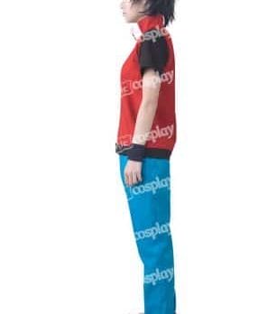 Anime Game Trainer Red Cosplay Costume With Hat And Wristguards Included - Ash Ketchum Cosplay Outfit 4