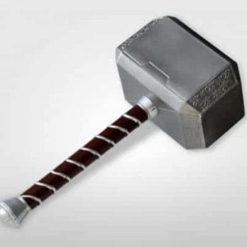 Cosplay Thor's Hammer 1:1 44cmThor Thunder Hammer Figure Weapons Model Movie Role Playing Safety PU Material Toy Kid Gift 3