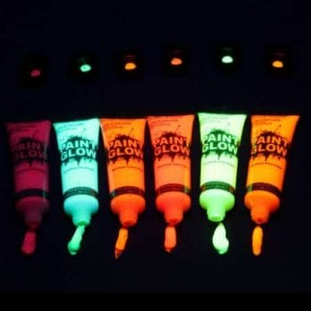 5 pcs Body Art Paint Neon Fluorescent Party Festival Halloween Cosplay Makeup Kids Face Paint UV Glow Painting 2