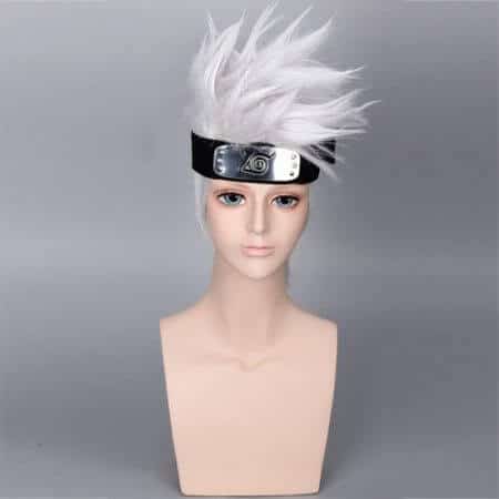 Naruto Hatake Kakashi Cosplay Wig with Headband and Mask 21