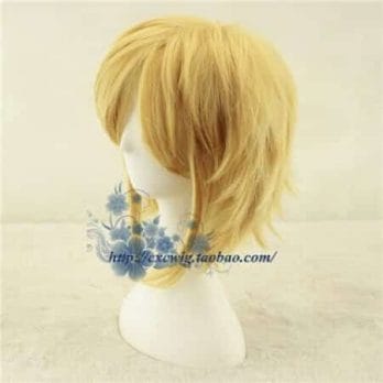 Golden Link Cosplay Wig Legend of Zelda Cosplay Hair Role Play Synthetic Hair for Adult 1