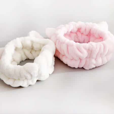Elastic fleece headband with cat ears 6