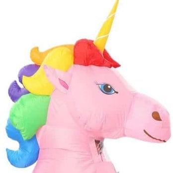 New Adult Kids Inflatable Unicorn Costume Pony Halloween Costumes for Women Men Cosplay Fantasia Party Inflatable Suit Jumpsuit 2