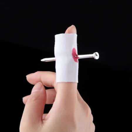 Funny prop for Halloween - nail in finger 5