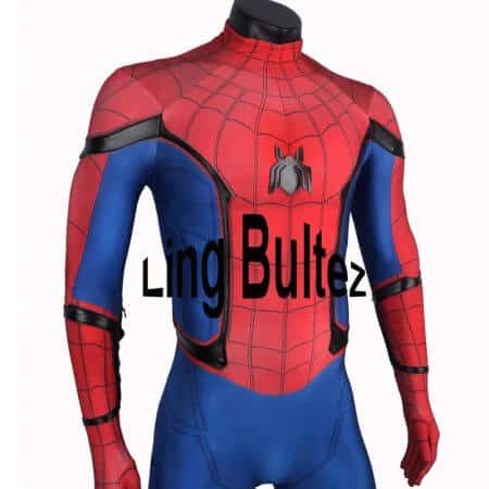 Ling Bultez High Quality Spiderman Homecoming Cosplay Costume 2017 Tom Holland Spider Man Suit 2017 Homecoming Spiderman Costume 1