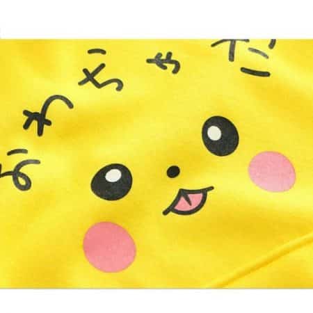 Szblaze Anime Pokemon Pikachu Print velvet Cotton Hoodies with Long Ears Kawaii Girls Cute  Pullovers Women Cotton Cosplay Top 3