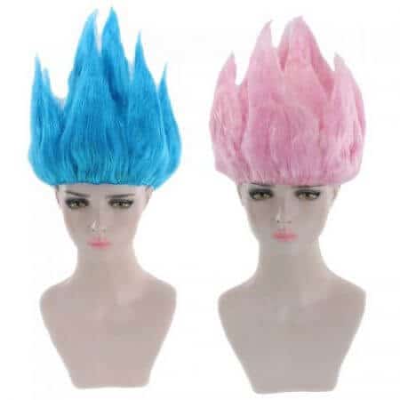 Cheap Son Goku Kakarotto Dragon Ball Cosplay Wig Black White Yellow Blue Pink Short Party Costume Wigs For Women And Men 1