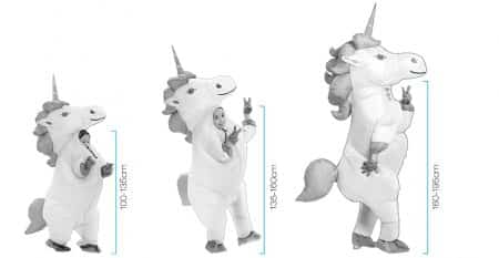 Inflatable unicorn costume for kids and adults 2