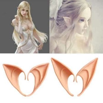 1-3 Pairs Latex Elf Ears Pointed Cosplay Mask Accessories Halloween Masquerade Party Anime Fairy Costumes Deep Color W15 4