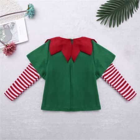 Grünes Weihnacht Elfen Kostüm für Kinder 7