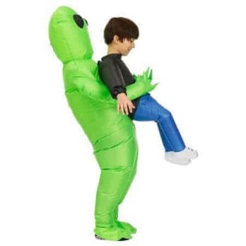 New Purim Scary Green Inflatable Alien costume Cosplay Mascot Inflatable Monster suit Party  Halloween Costume for Kids Adult 5