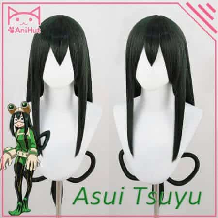 Stylish My Hero Academia Asui Tsuyu Green Wig 1