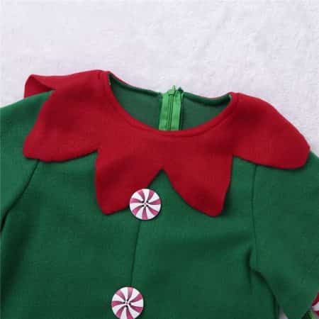 Grünes Weihnacht Elfen Kostüm für Kinder 66