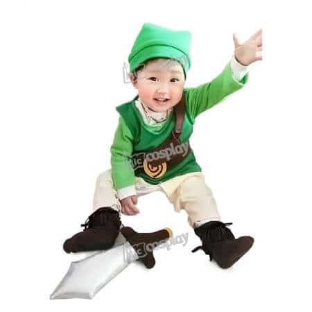Anime The Legend of Zelda Baby Link Cosplay Costume Halloween Party Clothing