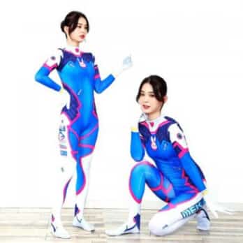 2019 Halloween costumes 3D Printing Overwatches Lady D VA Costume for women plus size Cosplay dva Zentai Spandex Dva Bodysuit