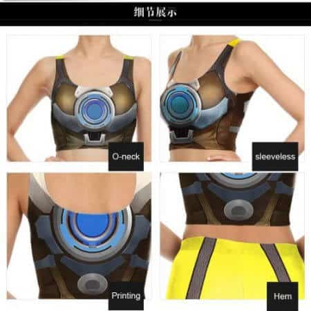 Overwatch Tracer Cosplay Costume for Women 43