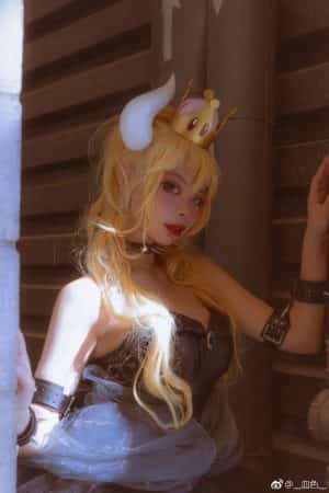 Bowsette Koopa Hime Cosplay Crown and Horns 4