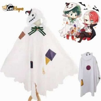 Boku No Hero Academia Ghost Deku Cosplay My Hero Academia Midoriya Izuku Halloween Cosplay Christmas Cloak Cape Robe Costumes fo