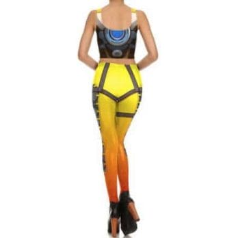 Game OW costume Tracer Women Cosplay Tops/ Pants sexy anime clothing costume comfortable legging tights S-XL 1