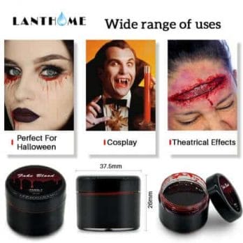Blood Halloween Fake Wounds Scars Bruises Fake Blood Makeup Body Face Paint Simulation Of Human Vampire Cosplay Ultra-realistic 2