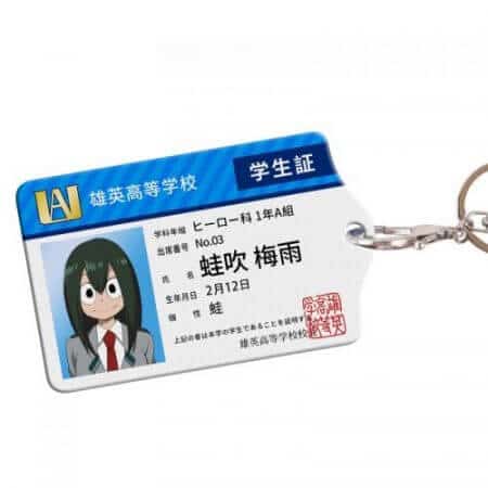 Anime My Hero Academia Boku no Hero Asui Tsuyu OCHACO URARAKA Acrylic Cards Holder Keychain Bag's Pendant Cosplay Xmas Gifts 5