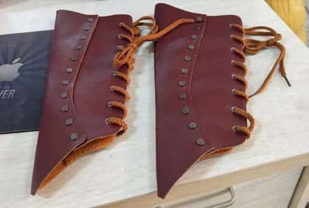 Handgelenk Leder Bandage für Mittelalter Kostüme 12